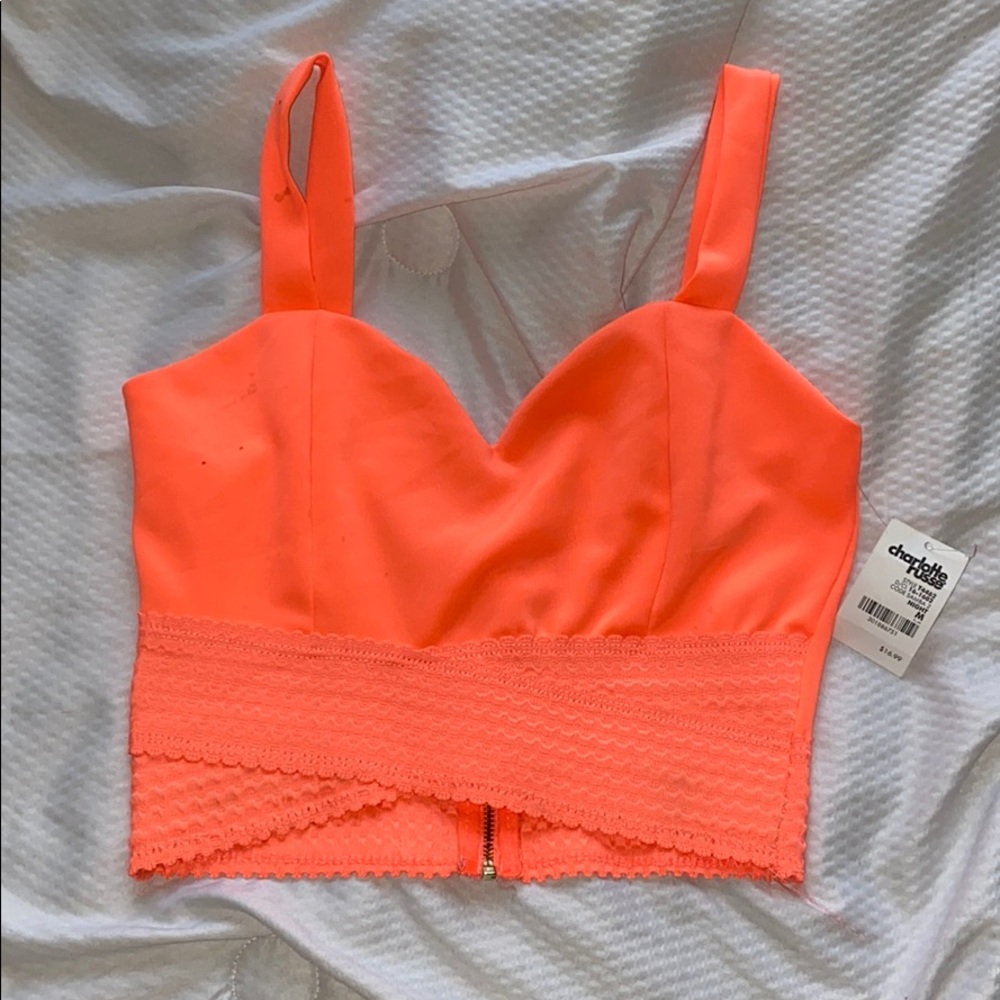 Highlighter Pink Crop Top